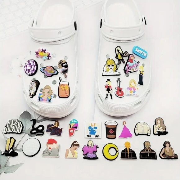 Taylor Swift 34 Pcs Crocs Shoe Charms Cartoon Shoes Charms For Clogs Sandals - Picture 2 of 10